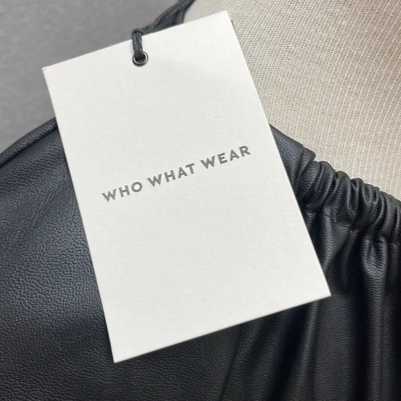 Who What Wear Faux Leather Dress. New - Picture 3 of 4